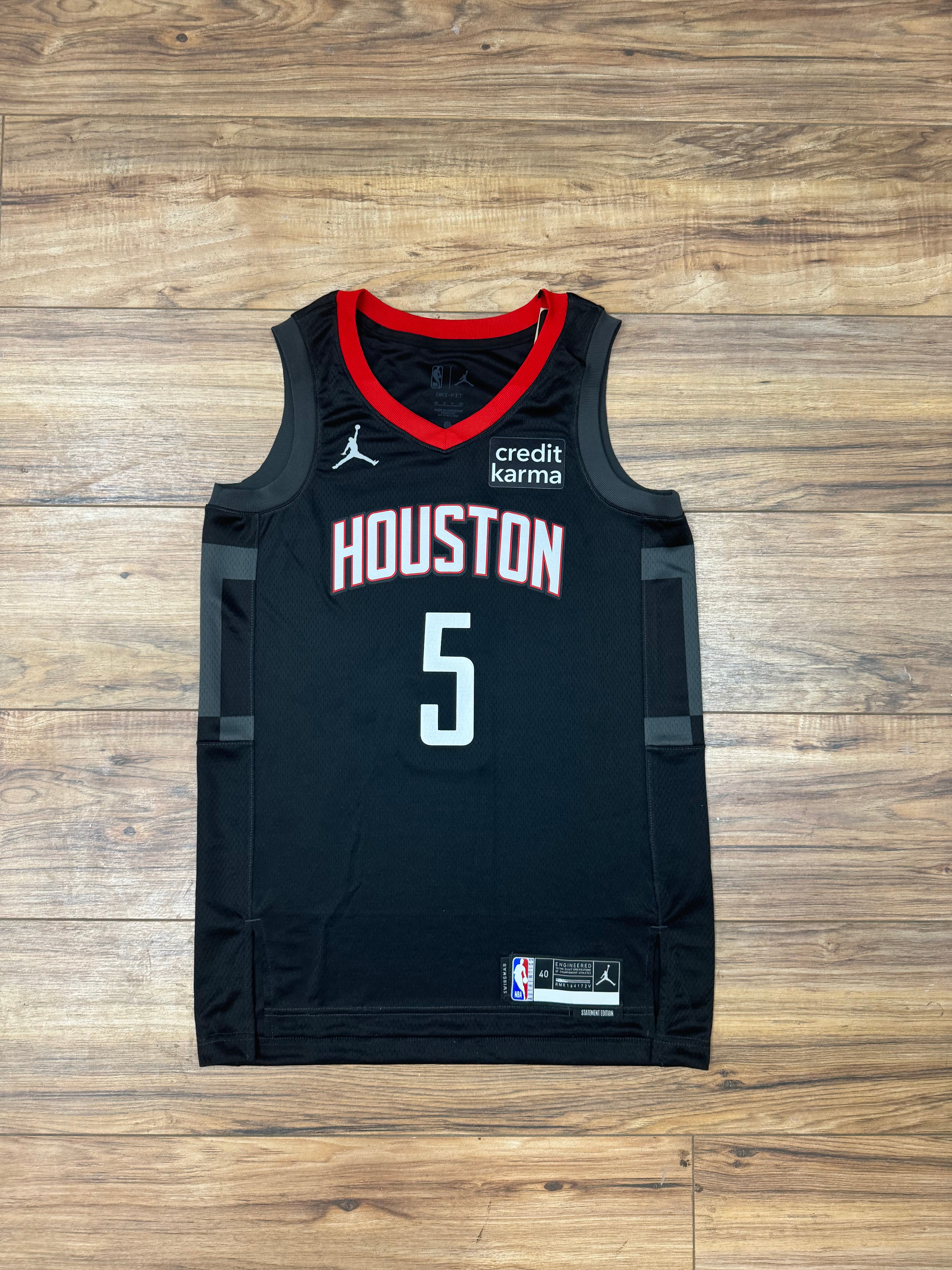 All black 2024 rockets jersey